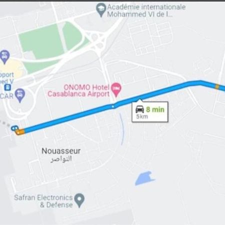 Comodo Apartamento A 8 Min Del Aeropuerto De Casablanca,Wifi Ultra Rapido Y Parking Gratis Derroua Exterior photo